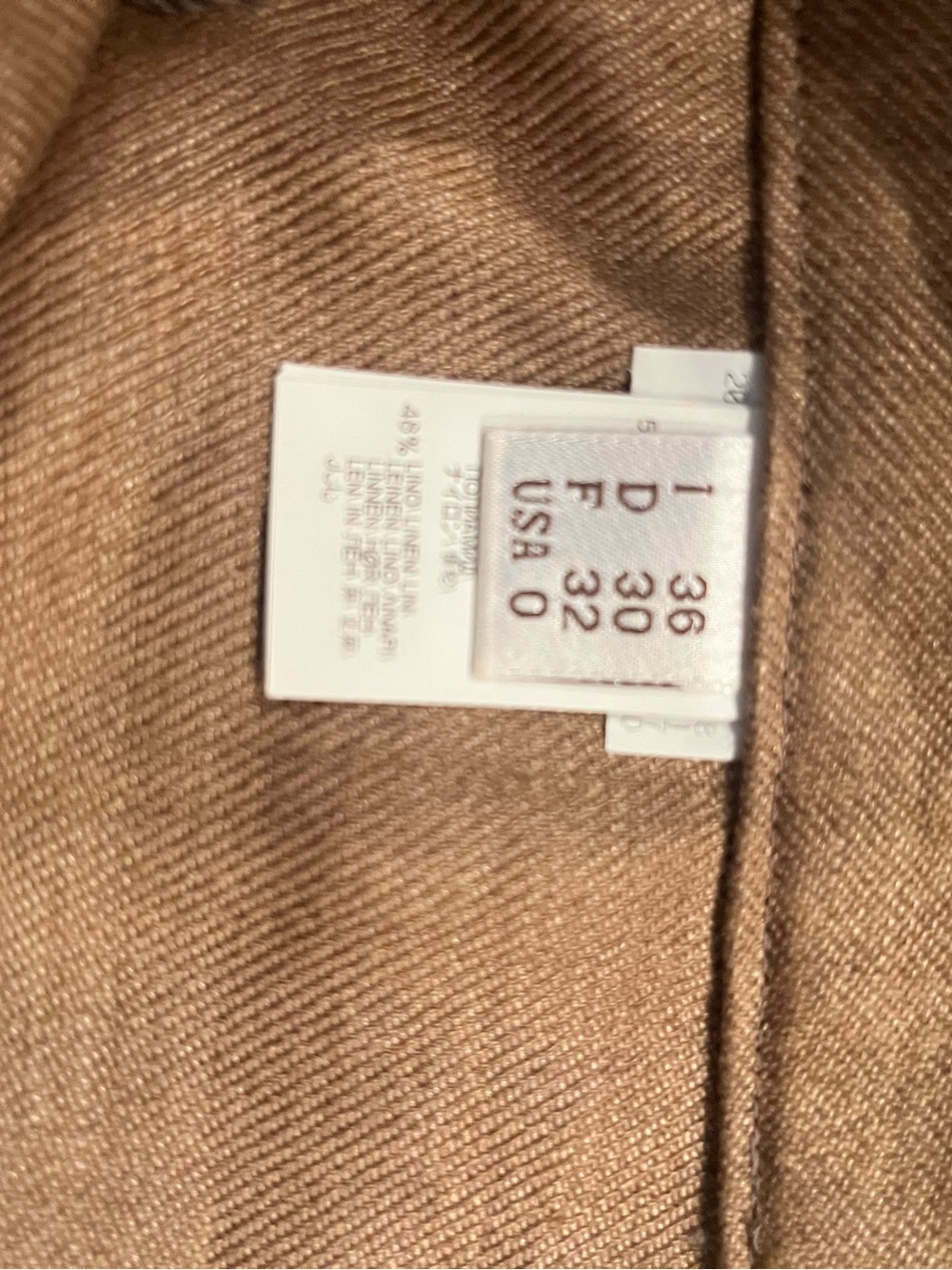 Brunello Cucinelli chestnut linen hi waisted linen wide leg pant - Picture 11 of 12